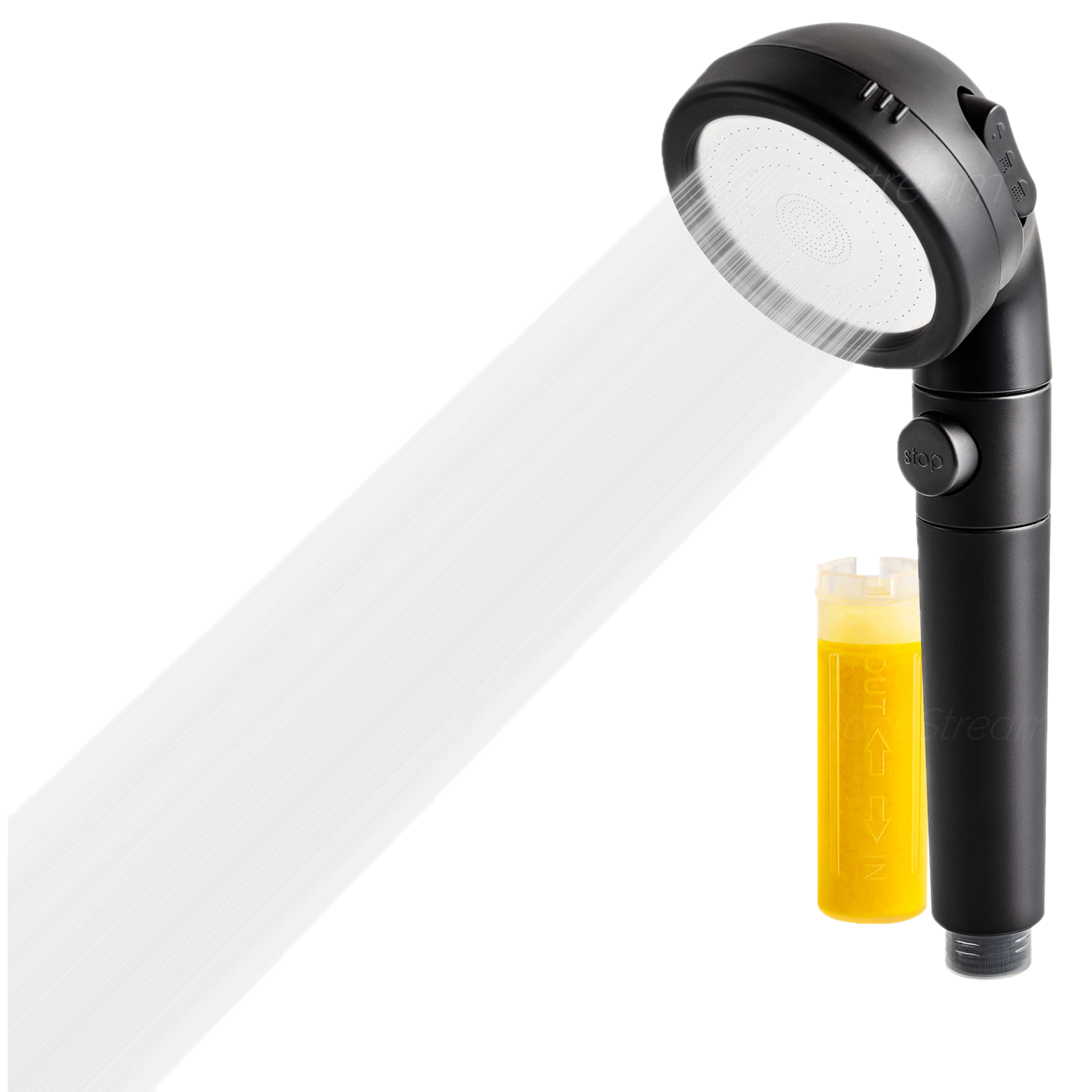 Black Vitamin C Shower Head