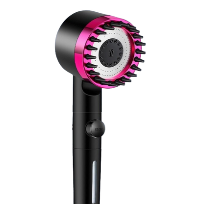 Fuchsia German Massage Shower Head, High Pressure