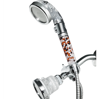 High Pressure Handheld Shower Head + Wall Showerhead Combo